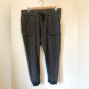 Like new Ava and Viv glittery black and silver joggers, size X